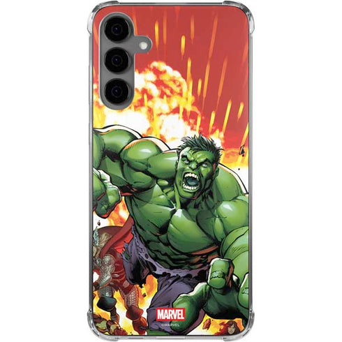 Marvel Avengers Assemble Hulk Galaxy S24 Plus Clear Case